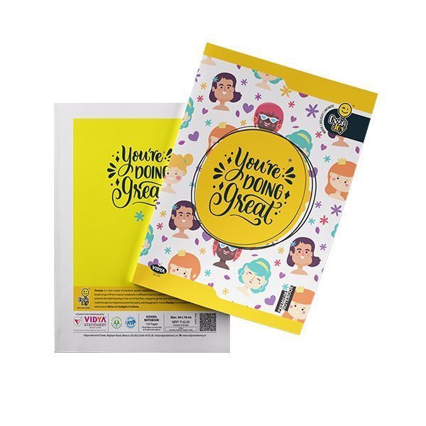 Overjoy Premium Notebook You're Doing Great 3-In-1 (Five Line/Four Line/Square-12MM)